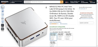 Mini PC NiPoGi E2 - Ιntel Twin Lake N150 à 219,99€