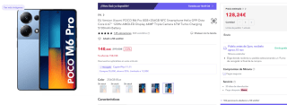 Xiaomi POCO M6 Pro de 8GB+256GB por 128,24€