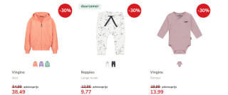 Kleertjes.com weekenddeal: tot 30% korting op basics van bv Noppies, Vingino en meer