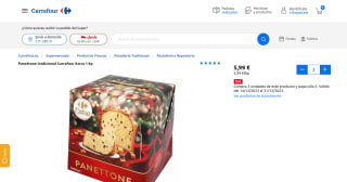 Panettone Carrefour 3Kg por 11,98€