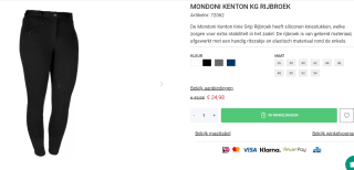 Mondoni Kenton Knie Grip Rijbroek voor €24,98 bij Divoza