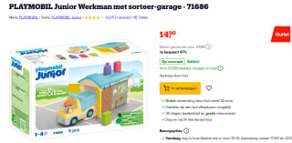 Playmobil Ladingwagen met sorteer-garage voor €14,90 bij Bol