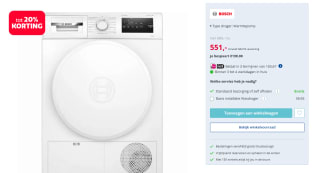 BOSCH WTH8300MNL Serie 4 EXCLUSIV Warmtepompdroger voor €551 bij Electroworld