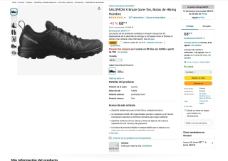 Zapatillas SALOMON X Braze GORE-TEX Hombre por solo 55,16€