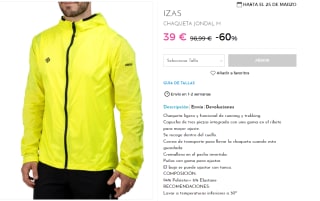 Chaqueta para Hombre Izas Jondal por 39€