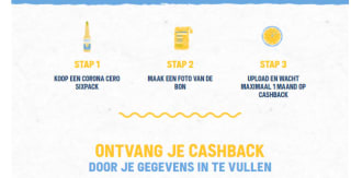 Corona Cero 0.0 alcoholvrij bier 6-pack gratis na cashback