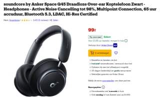Anker SoundCore Q45 Draadloze Noise Cancelling Koptelefoon voor €99 bij Bol