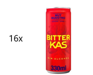 16x Bitter Kas sin alcohol lata 33 cl. por 10,62€