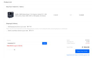 Proyector Wanbo Mozart 1 Pro Android 11 Netflix 1080P 900 LM ANSI 1080P HDR 10 altavoz 16 W Chromecast integrado a solo 304€