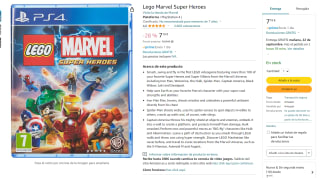 Videojuego para Ps4 Lego Marvel Super Heroes por 7,18€