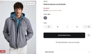 Sobrecamisa acolchada OOTO para Hombre por 29.99€
