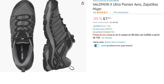 Zapatillas de Trekking para Mujer SALOMON X Ultra Pioneer Aero por 61.95€