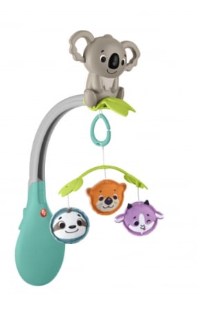 Fisher-Price Móvil Koala 3 en 1 Carrusel de Cuna Bebé Recién Nacido por 15€