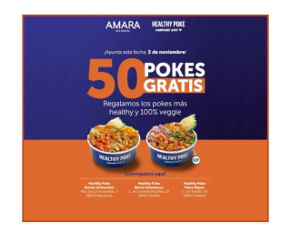 Muestra Gratis con Regalo de 50 Pokes en Madrid y Barcelona.