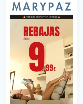Segundas Rebajas en Marypaz desde 9,99€.