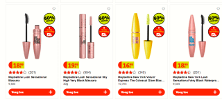 60% korting op heel veel mascara's bij Kruidvat
