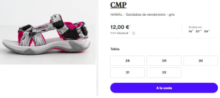 Sandalias de Trekking de Peques CMP HAMAL por 12€