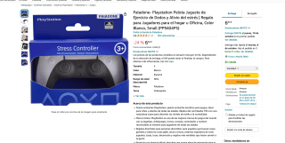 Paladone Playstation dualsense Pelota Juguete de Ejercicio de Dedos y Alivio del estrés por solo 6,84€