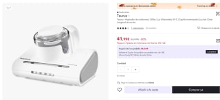 Aspirador de colchones Textile Care marca Taurus por 41,99€ (29,99€ cuenta nueva)