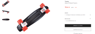 Mini skate 17'' Tijuana por 7,45€ más en descripción