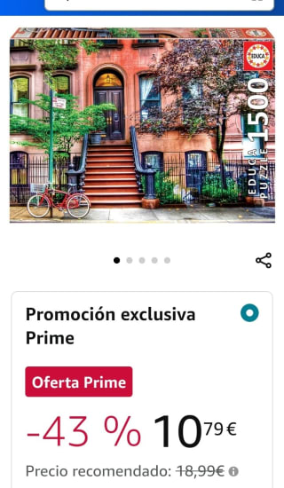 Greenwich Village, Nueva York Puzzle Educa 1500 piezas por 10,79€.