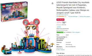 LEGO Friends Heartlake City Muzikale Talentenjacht - 42616 voor €36,89 met Amazon Prime
