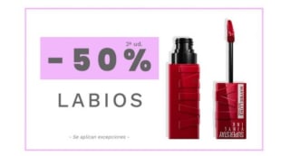 -50% de Descuento en la Segunda Unidad de Labiales.