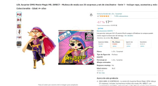 Muñeca de moda con 25 sorpresas y set de cine/teatro, LOL Surprise OMG Movie Magic Ms. Dorect por 17,60€