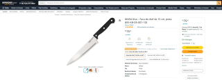 GINSU Kiso – Faca de chef de 15 cm - R$ 75,30