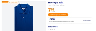 McGregor polo voor €7,95 bij de Action