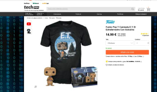 Funko Pop Y Camiseta E.T. El Extraterrestre Con Golosina por 14,99€