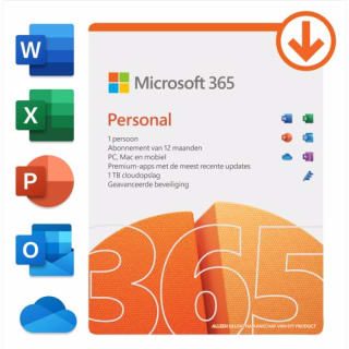 Microsoft 365 Personal - Jaarabonnement - 1 gebruiker voor 49 euro bij de Mediamarkt