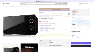 Microondas Cecotec ProClean 3030 por 40,31€