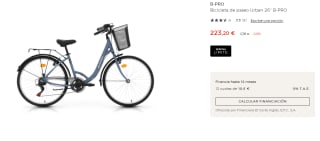 Bicicleta de paseo B-PRO Urban 26'' por 222.3€