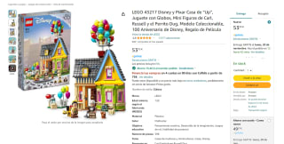 Set Lego Disney y Pixar Casa de “Up”, Juguete con Globos, Mini Figuras de Carl, Russell y el Perrito Dug por 38,49€