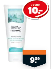 Alle varianten Therme douche of scrub 3 voor €10 bij Trekpleister