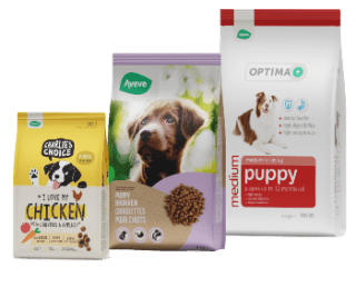 Gratis hondenvoer proefpakket bij Aveve