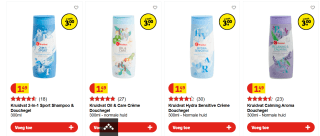 3 Stuks deodorant en/of douche voor €3 bij Kruidvat