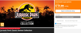 Jurassic Park Classic Games Collection (Nintendo Switch) voor €17,99 in de Nintendo eShop