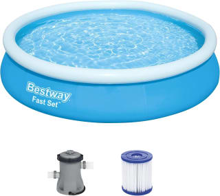 Bestway Fast Set 57274 zwembad (Ø 366x76 cm) met filterpomp voor €31,95 bij Amazon