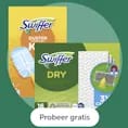 Gratis Swiffer Duster of Swiffer Dry t.w.v. €8 na cashback via Tikkie