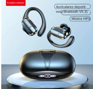Auriculares inalámbricos marca Lenovo modelo XT80 con Bluetooth 5,3 por 12,21€
