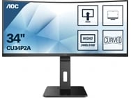 AOC CU34P2A 34" Curved UltraWide Monitor voor €299 bij Amazon