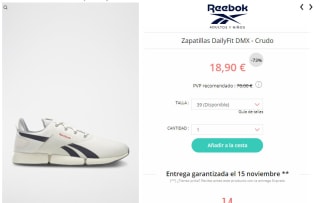 Zapatillas Reebok desde solo 8,50€ ofertas muy buenas