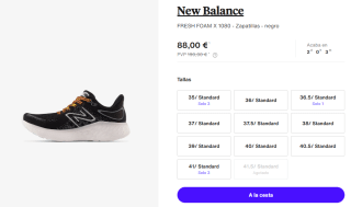 Zapatillas de Running para Mujer New Balance FRESH FOAM X 1080 por 88€