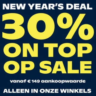 30% extra kassakorting op de sale producten bij Peek & Cloppenburg