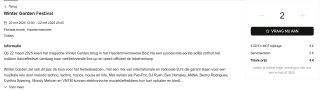 2 kaarten voor het "Winter Garden Festival" via KPN