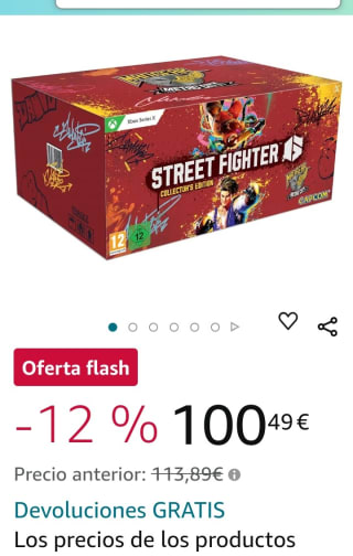 Street Fighter 6 Xbox Series X por 100,49€.