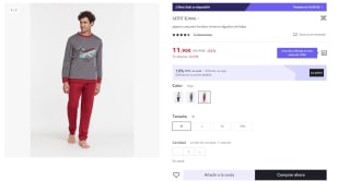 Pijamas para hombre por tan sólo 8,33€