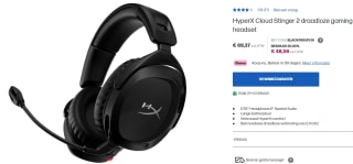 HP HyperX Cloud Stinger 2 Draadloze Gaming Headset voor €48,56 bij HP Store met code